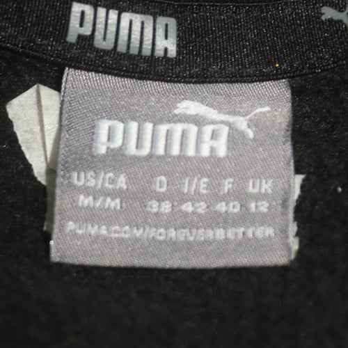 Puma Women's Black Hoodie Size 12 Pullover Logo Sweatshirt