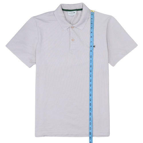 Lacoste Men's White Regular Fit Cotton Polo Shirt Size M