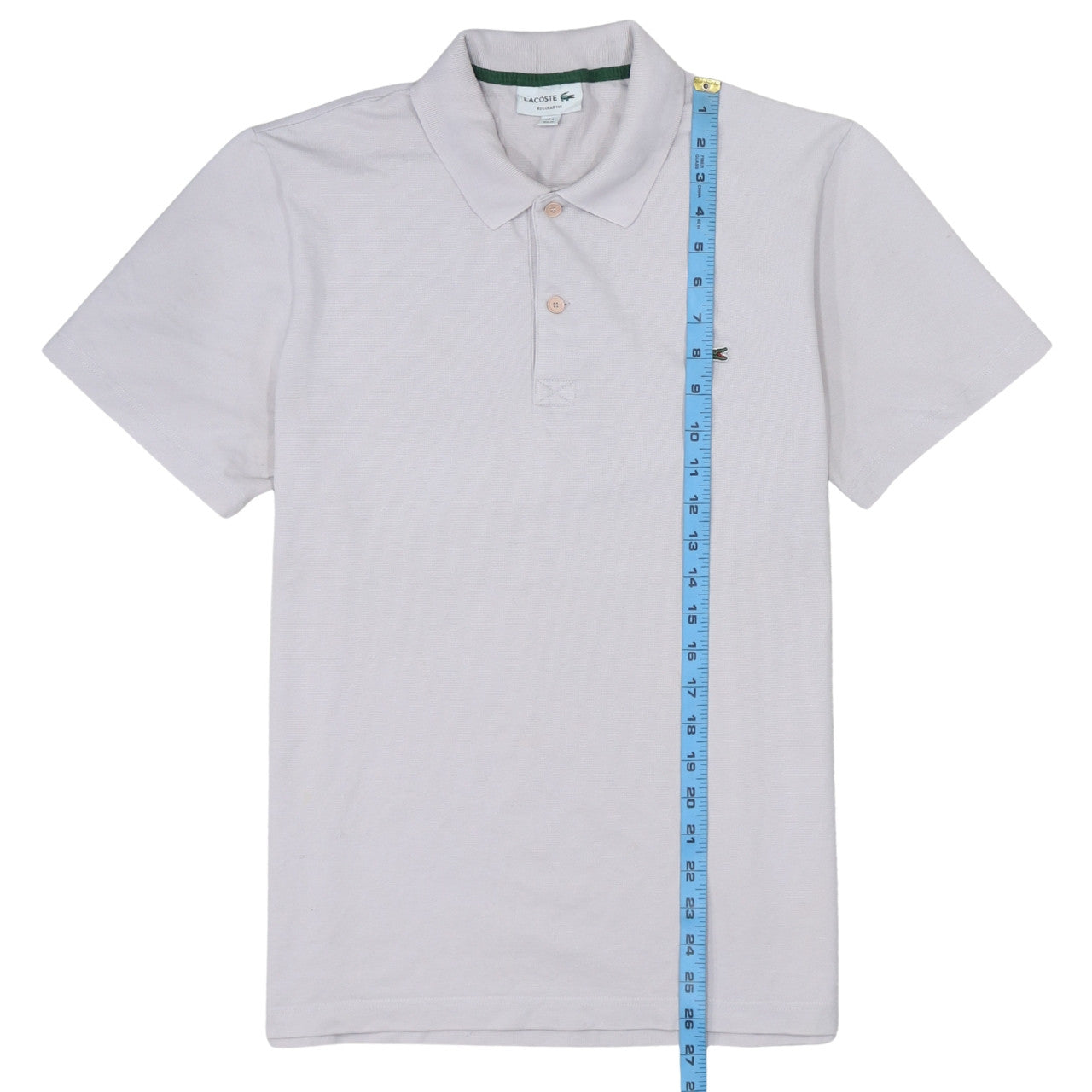 Lacoste Men's White Regular Fit Cotton Polo Shirt Size M