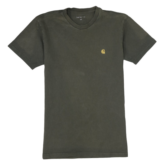 Carhartt Men's Green XS S/S Chase Cotton Crew Neck T-Shirt