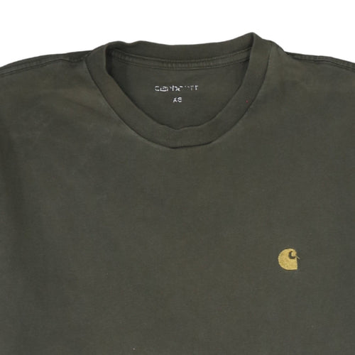 Carhartt Men's Green XS S/S Chase Cotton Crew Neck T-Shirt