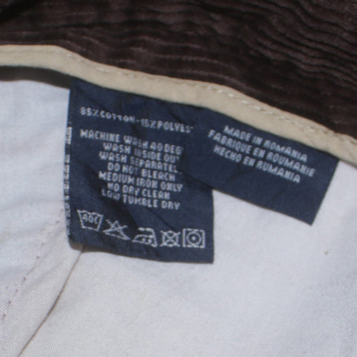 Tommy Hilfiger Men's Brown Corduroy Chino Trousers 36/34