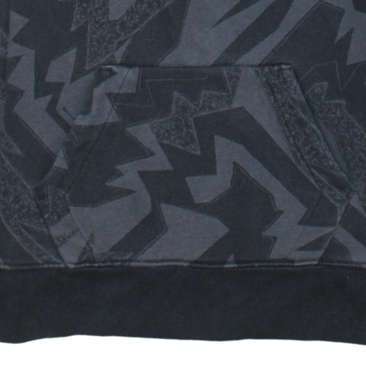 Jordan Boys Black Graphic Pullover Hoodie - Size L Cotton Blend