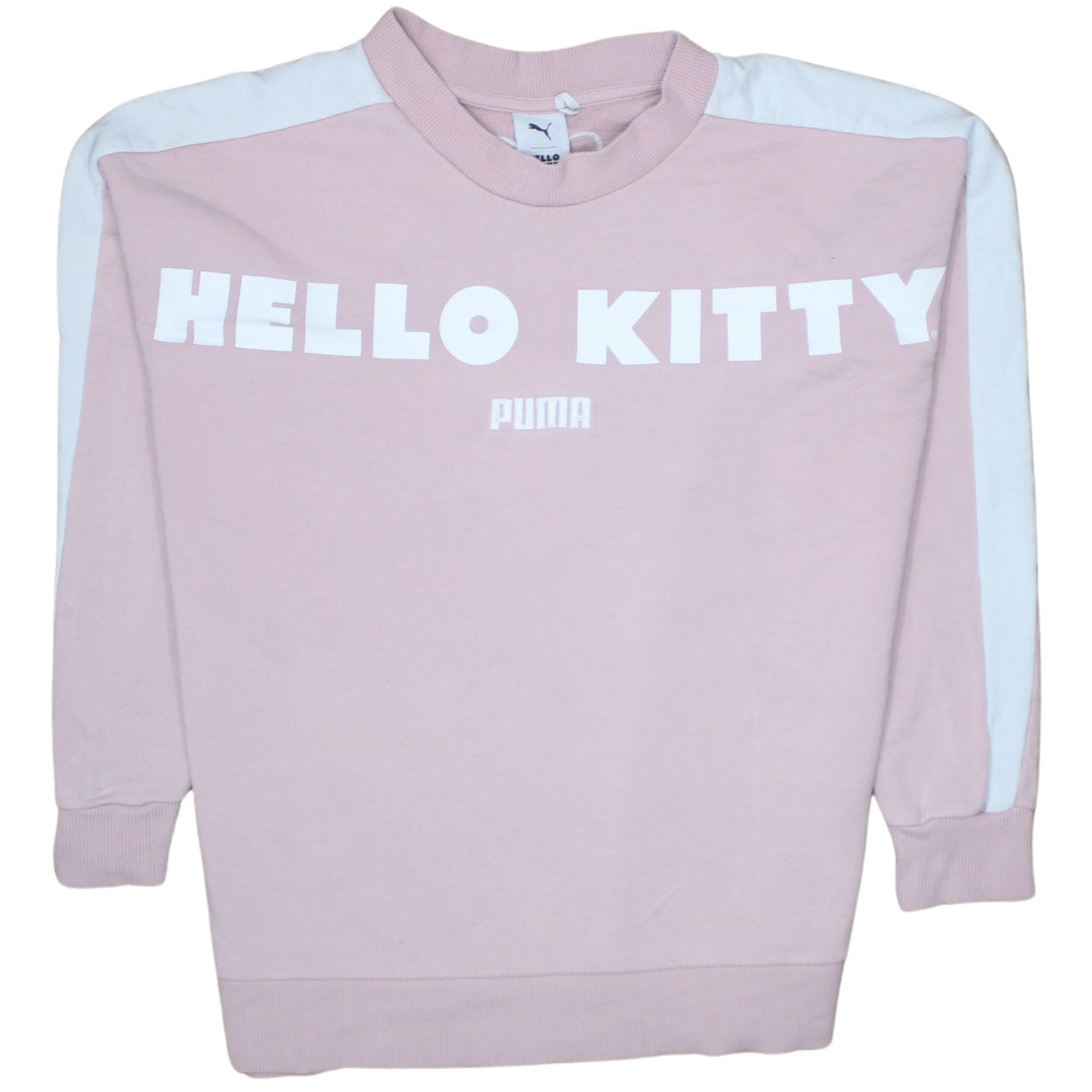 Puma Hello Kitty Women's Pink Crew Neck Pullover Sweatshirt Size S