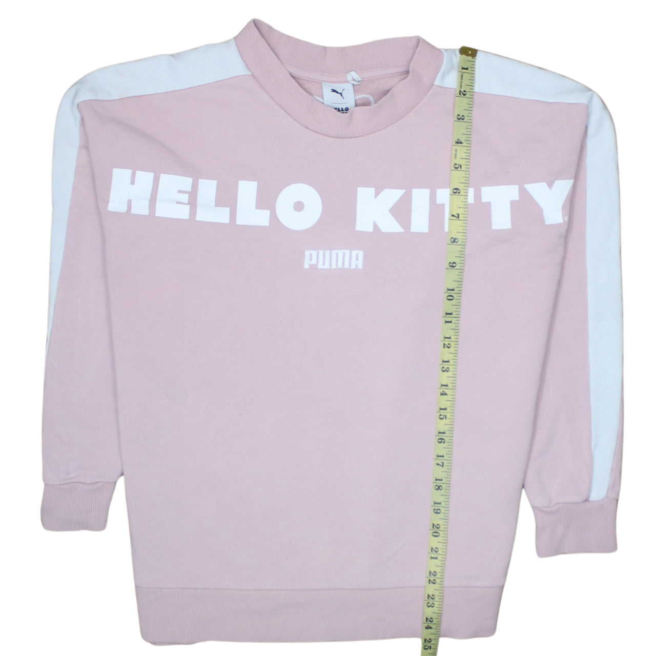 Puma Hello Kitty Women's Pink Crew Neck Pullover Sweatshirt Size S