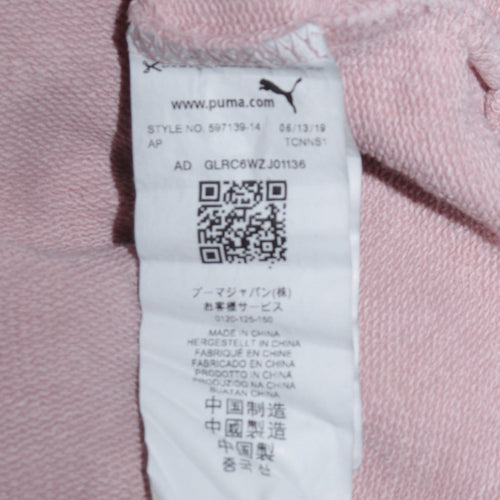 Puma Hello Kitty Women's Pink Crew Neck Pullover Sweatshirt Size S