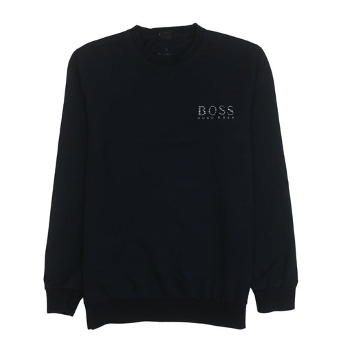 Hugo Boss Men's Black Regular Fit Logo Sweatshirt Size L