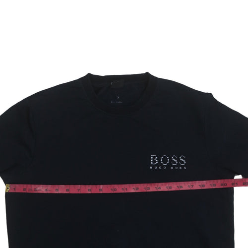 Hugo Boss Men's Black Regular Fit Logo Sweatshirt Size L