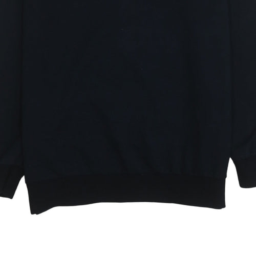 Hugo Boss Men's Black Regular Fit Logo Sweatshirt Size L