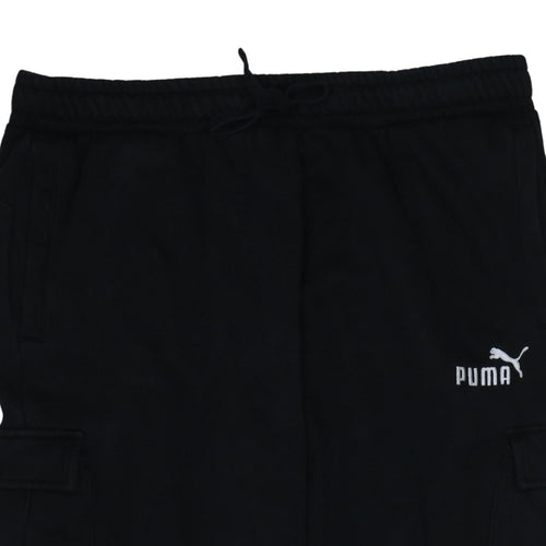 Puma Men's Black XL Cargo Jogger Sweatpants Activewear Trousers