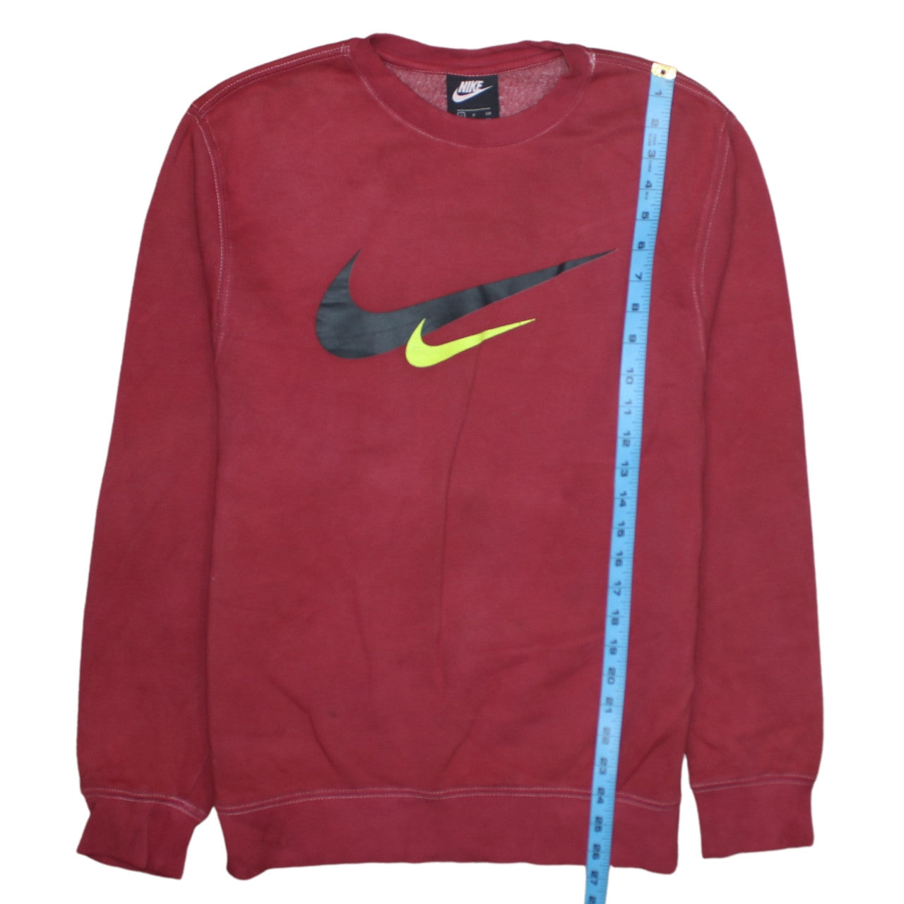 Nike Men's Red Graphic Logo Pullover Sweatshirt Size S