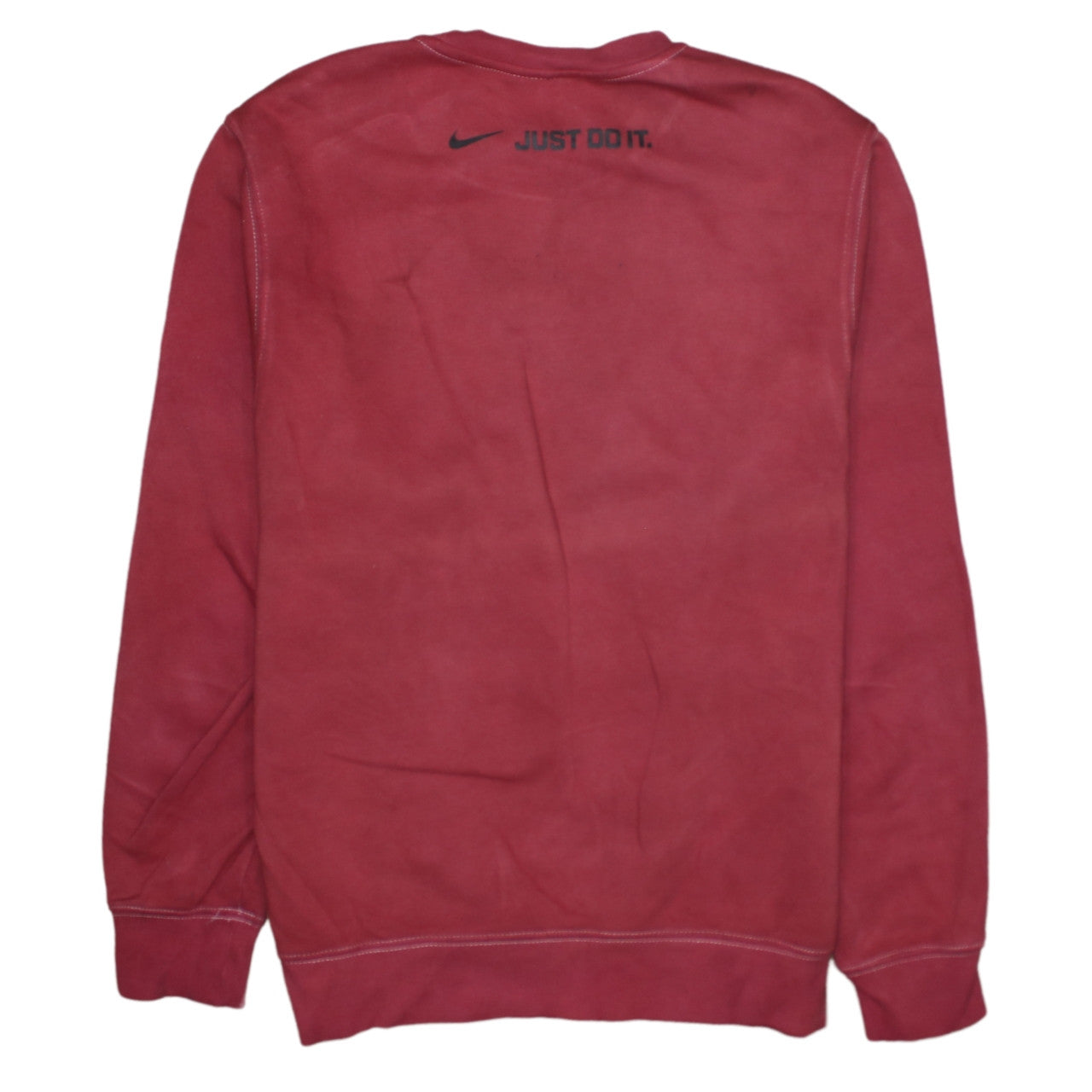 Nike Men's Red Graphic Logo Pullover Sweatshirt Size S
