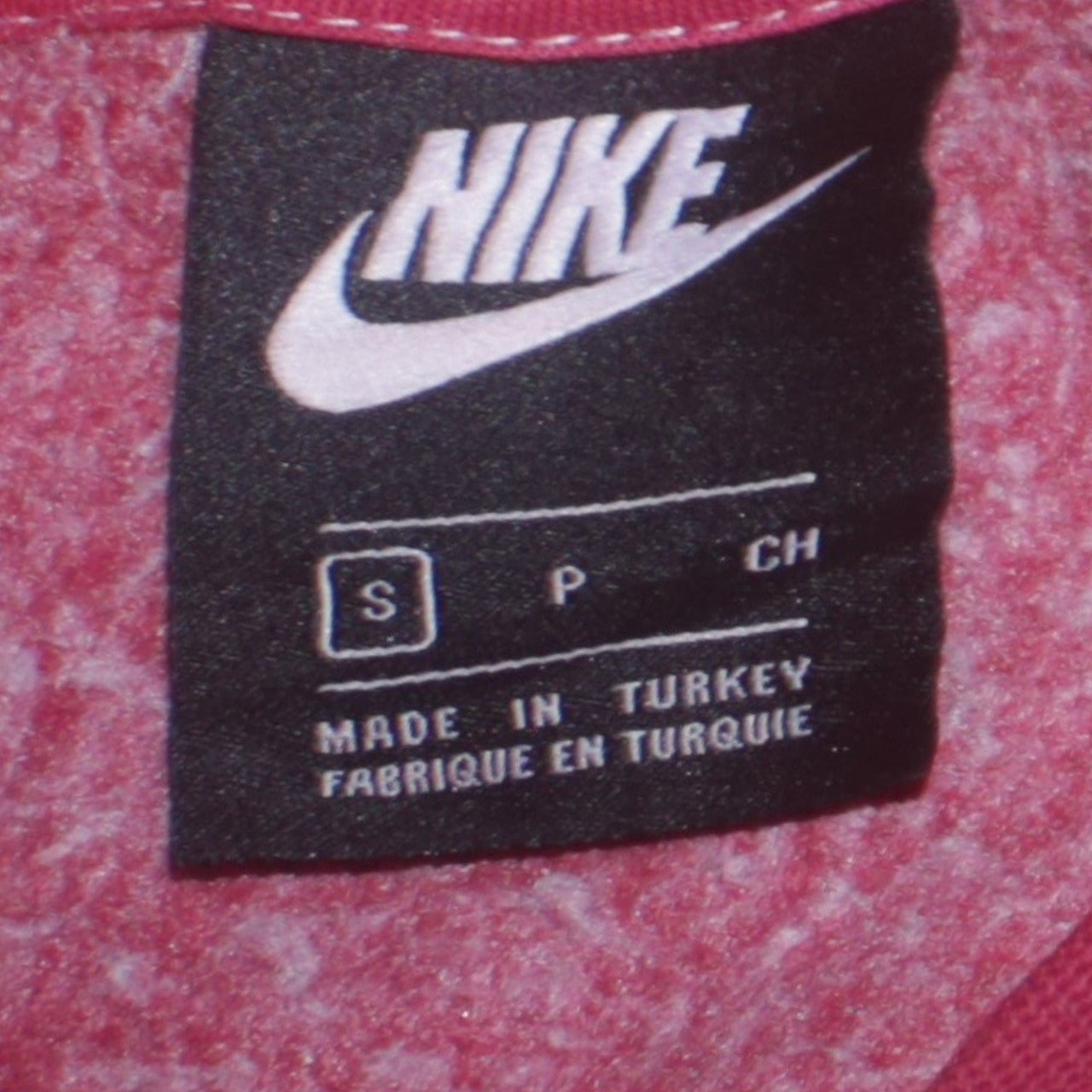 Nike Men's Red Graphic Logo Pullover Sweatshirt Size S