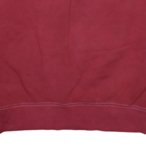 Nike Men's Red Graphic Logo Pullover Sweatshirt Size S