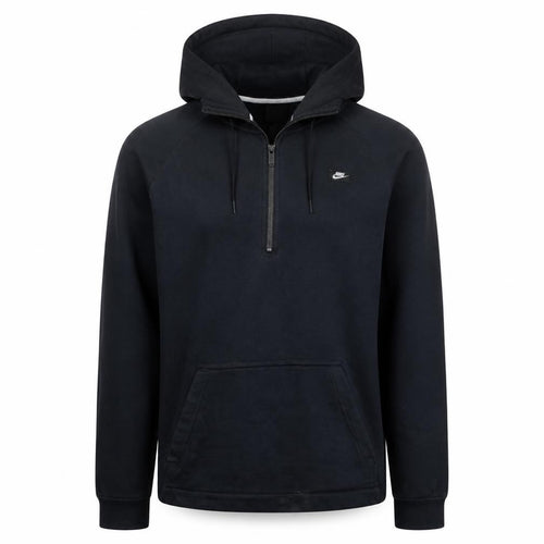 Nike Men's Black Small 1/2 Zip Hooded Fleece Sweatshirt