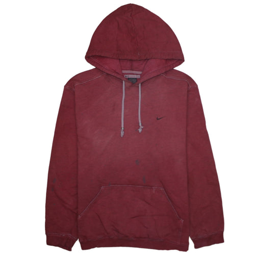 Nike Men's Red Pullover Hoodie Size M Regular Fit Sportswear