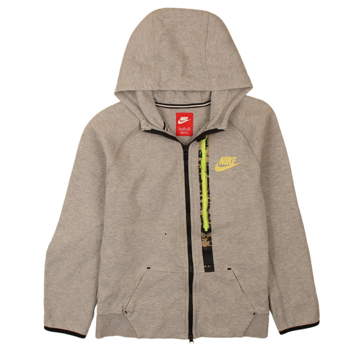 Nike Boys Grey Full Zip Hoodie XL 13-15 Years Hooded Sweatshirt