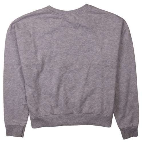 Disney Women’s Grey Stitch Sweatshirt XS Pullover Crew Neck