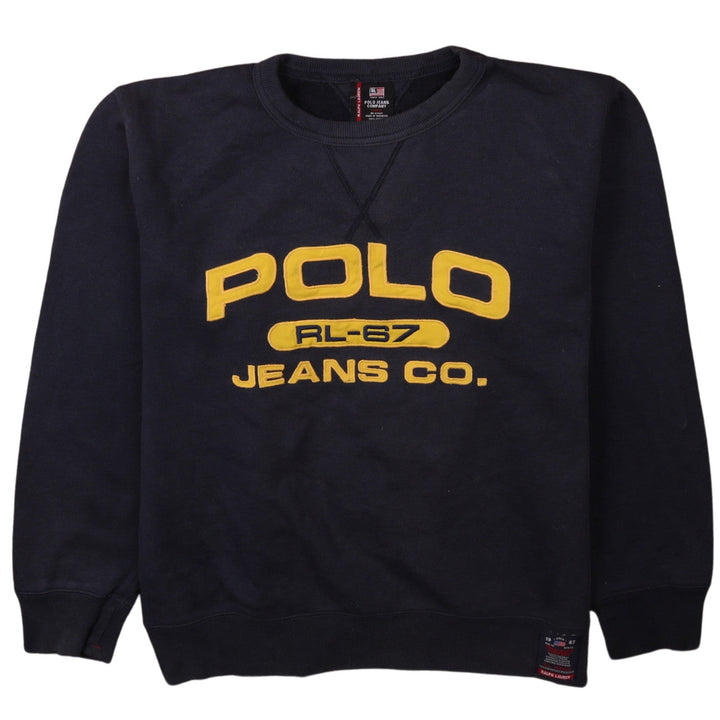 Ralph Lauren Polo Jeans Co Navy Blue Men's Small Crew Neck Sweatshirt