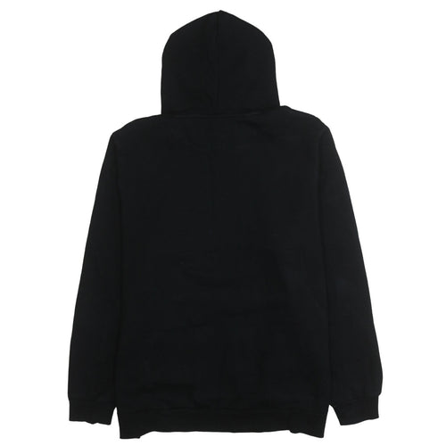 Puma Men's Black 2XL Pullover Hoodie with Logo Graphic Print