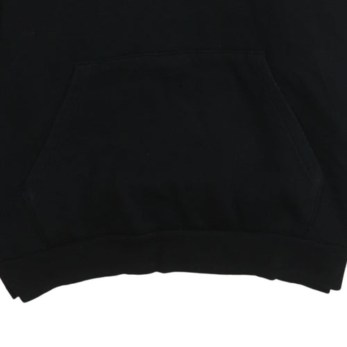 Puma Men's Black 2XL Pullover Hoodie with Logo Graphic Print