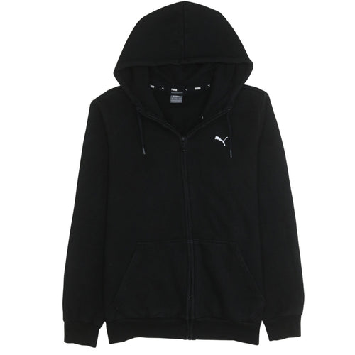 Puma Men’s Black Full Zip Hoodie Medium Fleece Sportswear