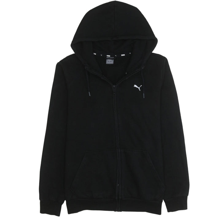 Puma Men’s Black Full Zip Hoodie Medium Fleece Sportswear