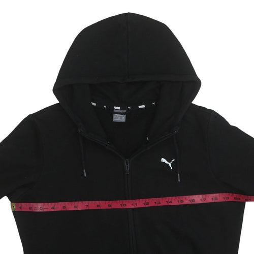 Puma Men’s Black Full Zip Hoodie Medium Fleece Sportswear