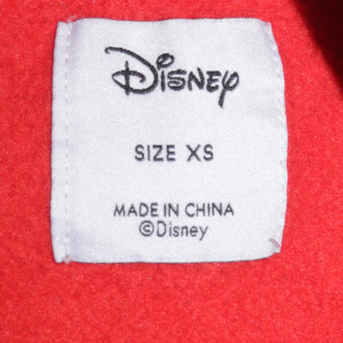 Primark Disney Women's Red Mickey Mouse Christmas Sweatshirt XS