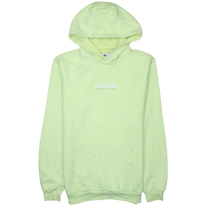 adidas Men's Yellow Small Pullover Hoodie Sweatshirt Regular Fit