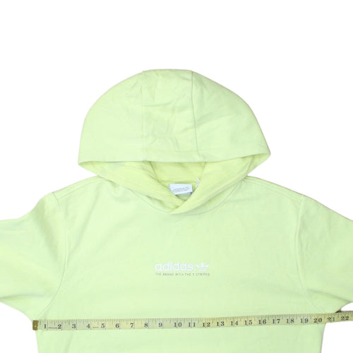 adidas Men's Yellow Small Pullover Hoodie Sweatshirt Regular Fit