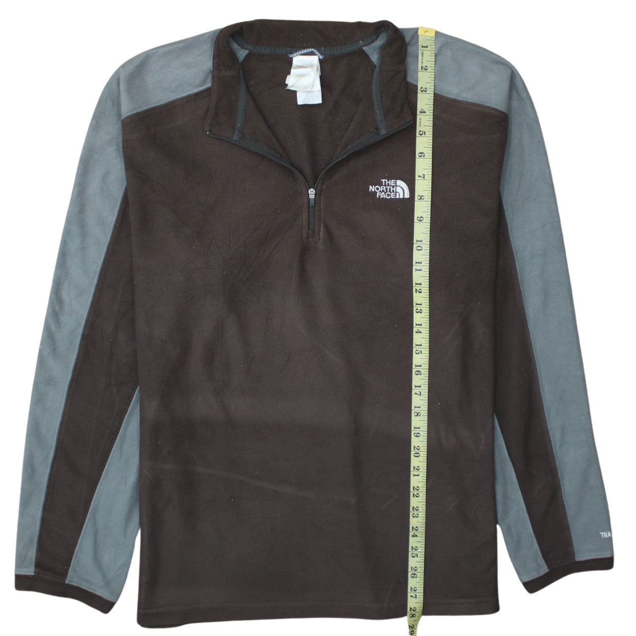 The North Face Men’s Brown Fleece 1/4 Zip Pullover Sweatshirt M