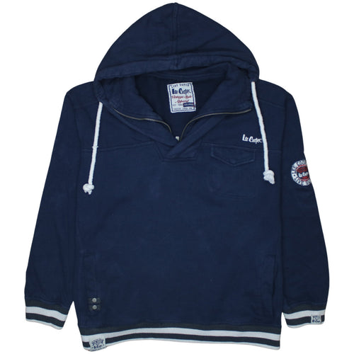 Lee Cooper Men's Blue XL Pullover Hoodie Vintage Style
