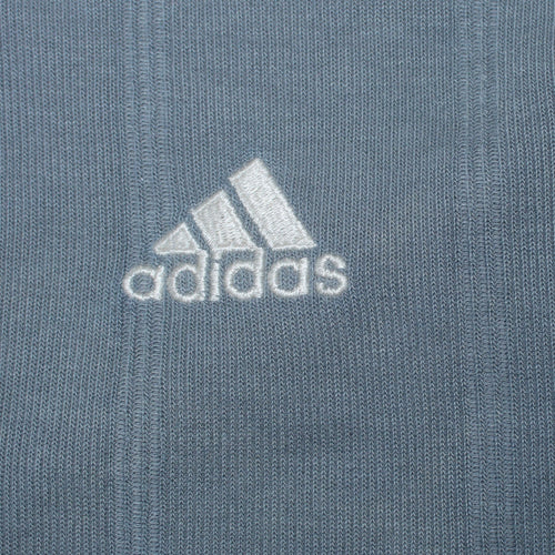 Adidas Men's Grey V-Neck Long Sleeve Pullover Sweatshirt M