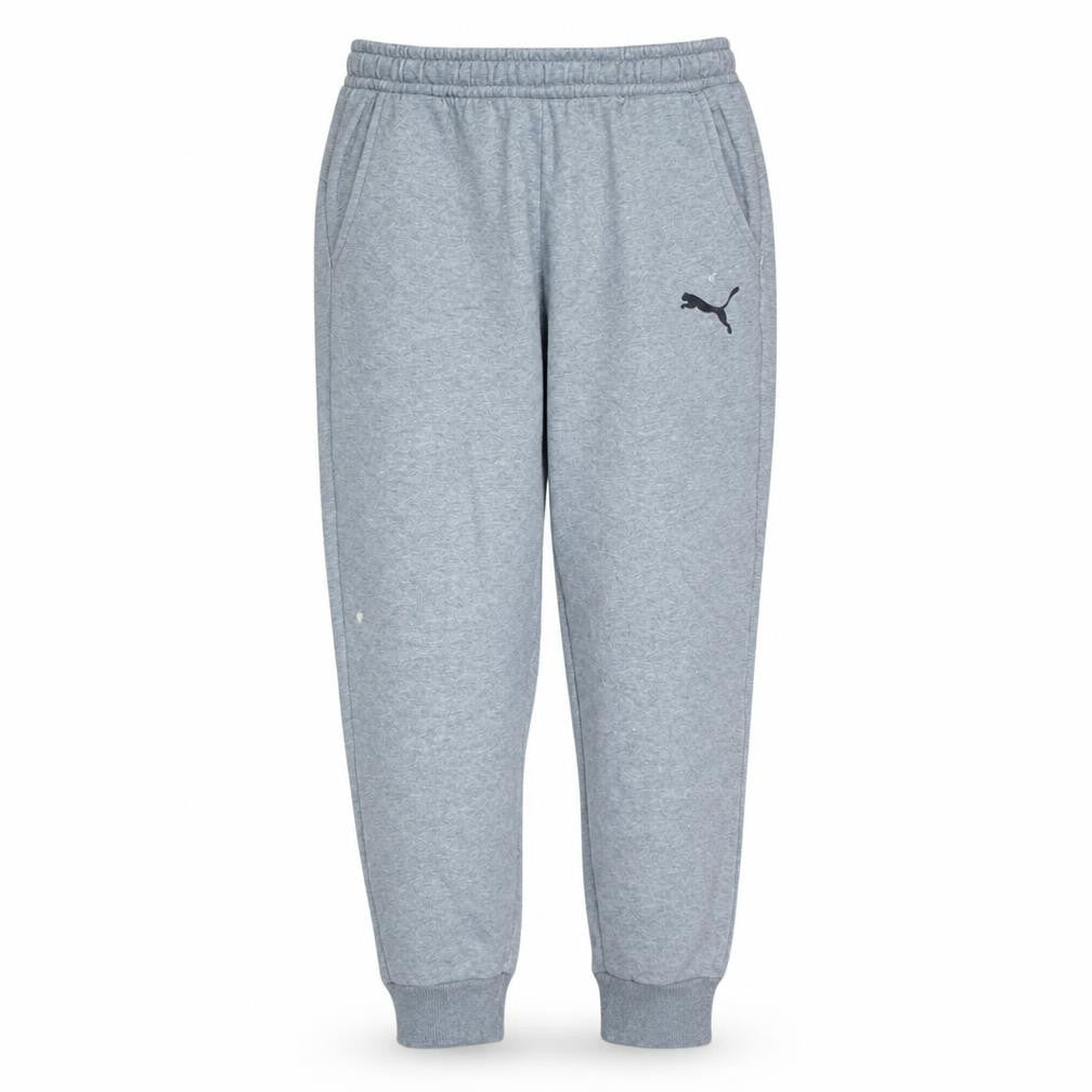 Front view of Puma Men's Grey Jogger Sweatpants L Activewear Trousers