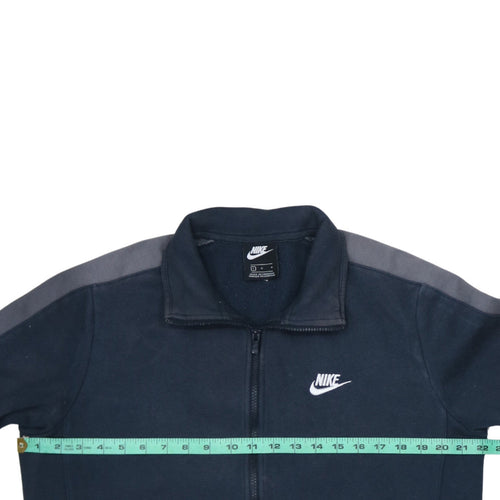 Nike Men's Blue Track Jacket L Full Zip Fleece Athletic Sportswear