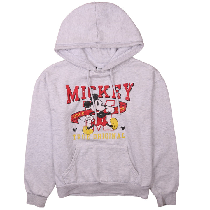 Disney Women’s Grey Mickey Mouse Pullover Hoodie XS