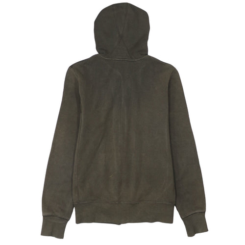 Nike Womens Green Full Zip Hoodie L Fleece Cotton Blend Casual