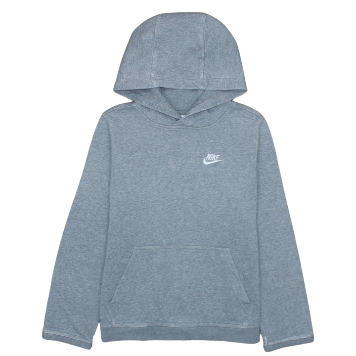 Nike Boys Grey Hoodie L 147-158cm Pullover Fleece Kangaroo Pocket