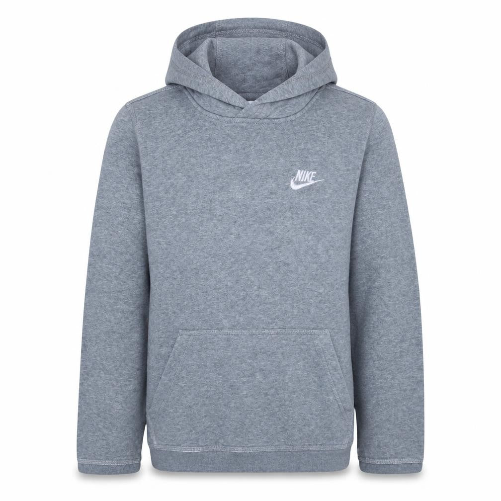 Nike Boys Grey Hoodie L 147-158cm Pullover Fleece Kangaroo Pocket