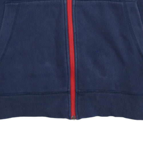 Under Armour Men Blue Full Zip Hoodie S Sports Training Fleece