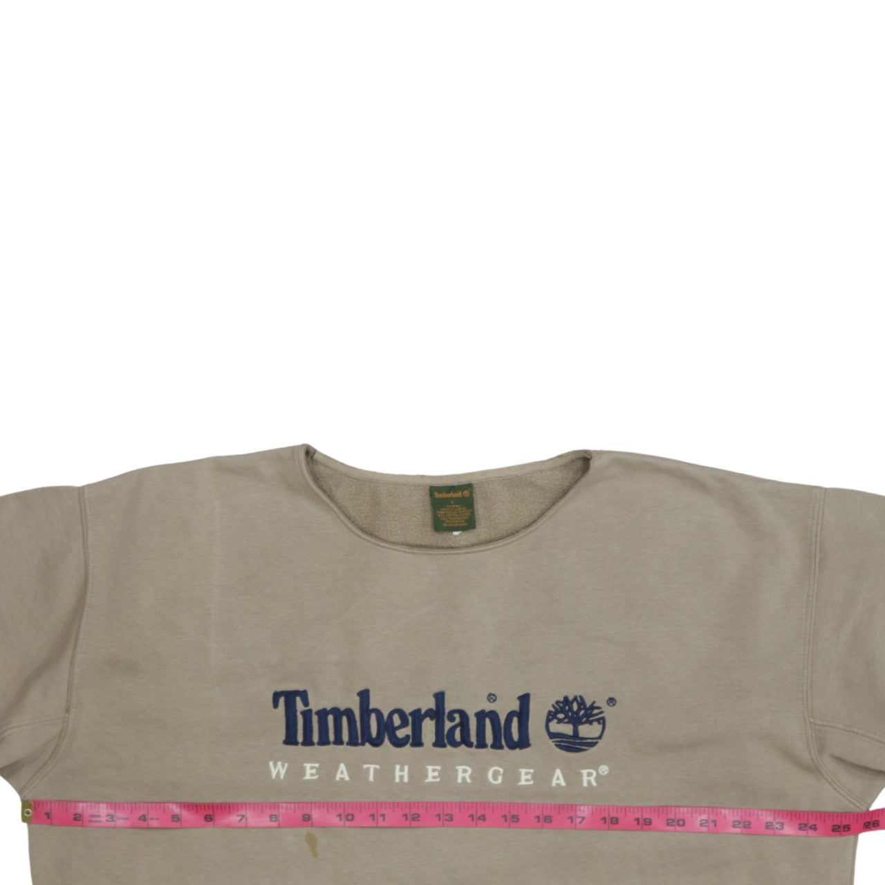 Timberland Mens Beige L Pullover Sweatshirt Outdoor Crew Neck