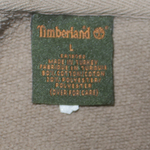 Timberland Mens Beige L Pullover Sweatshirt Outdoor Crew Neck