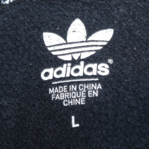 Adidas Men's Grey Full Zip Hoodie L Sports Casual Sweatshirt