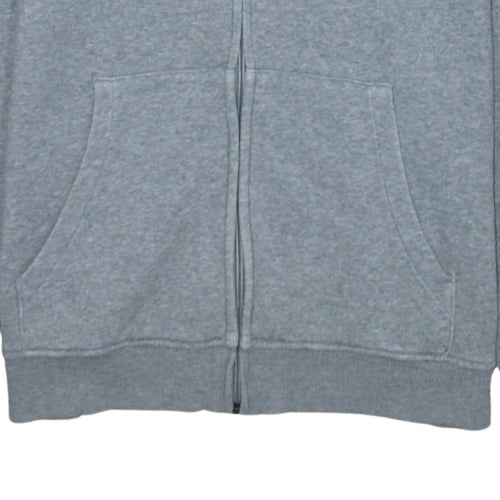 Adidas Men's Grey Full Zip Hoodie L Sports Casual Sweatshirt