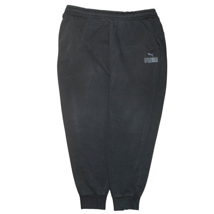 Puma Men's Black 2XL Jogger Sweatpants Fleece Tapered Fit Activewear