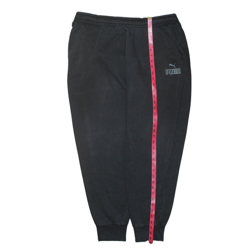 Puma Men's Black 2XL Jogger Sweatpants Fleece Tapered Fit Activewear