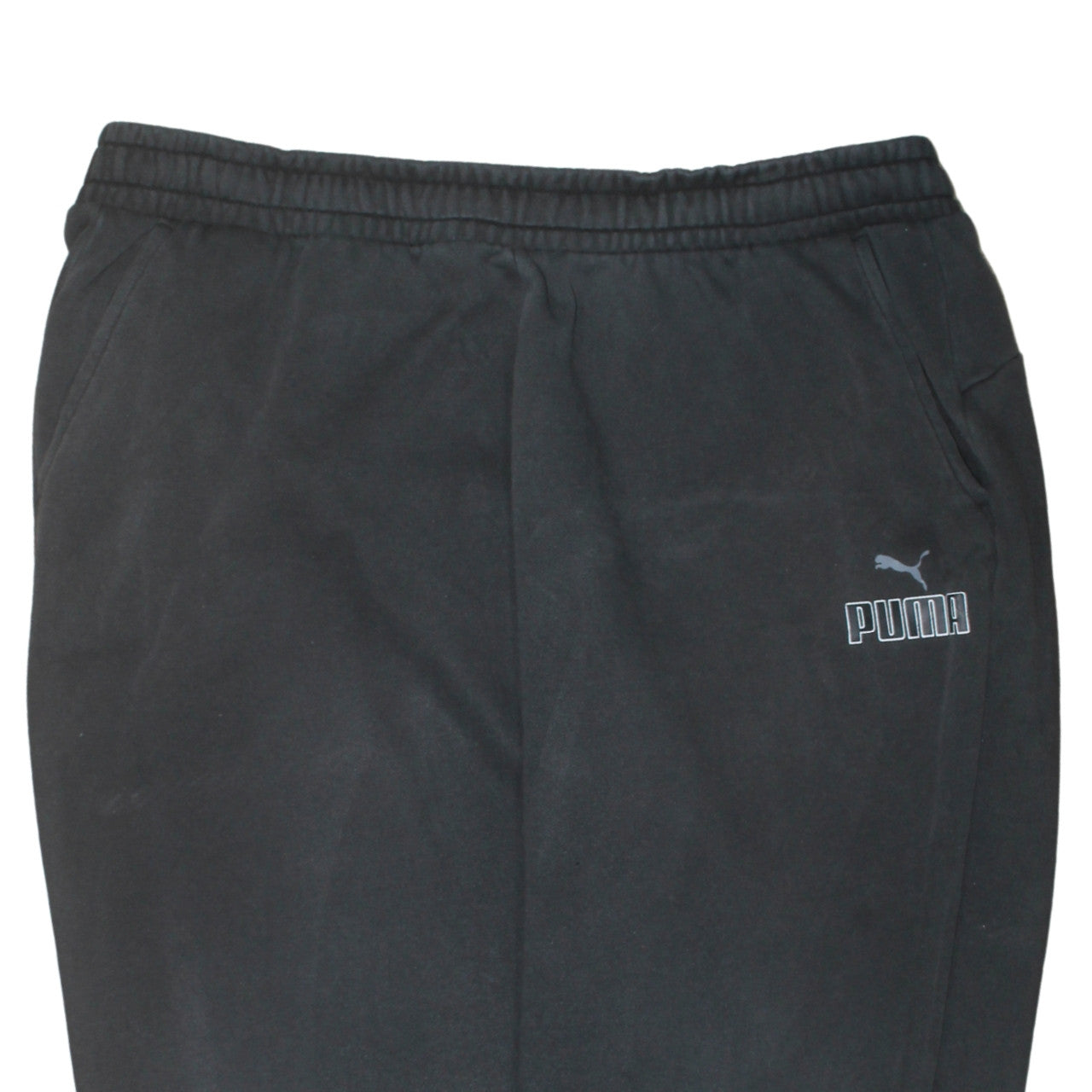 Puma Men's Black 2XL Jogger Sweatpants Fleece Tapered Fit Activewear