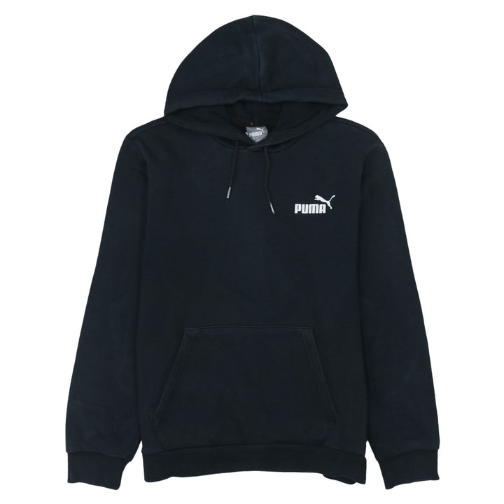 Puma Men's Black Pullover Hoodie Size S Logo Fleece Sweatshirt