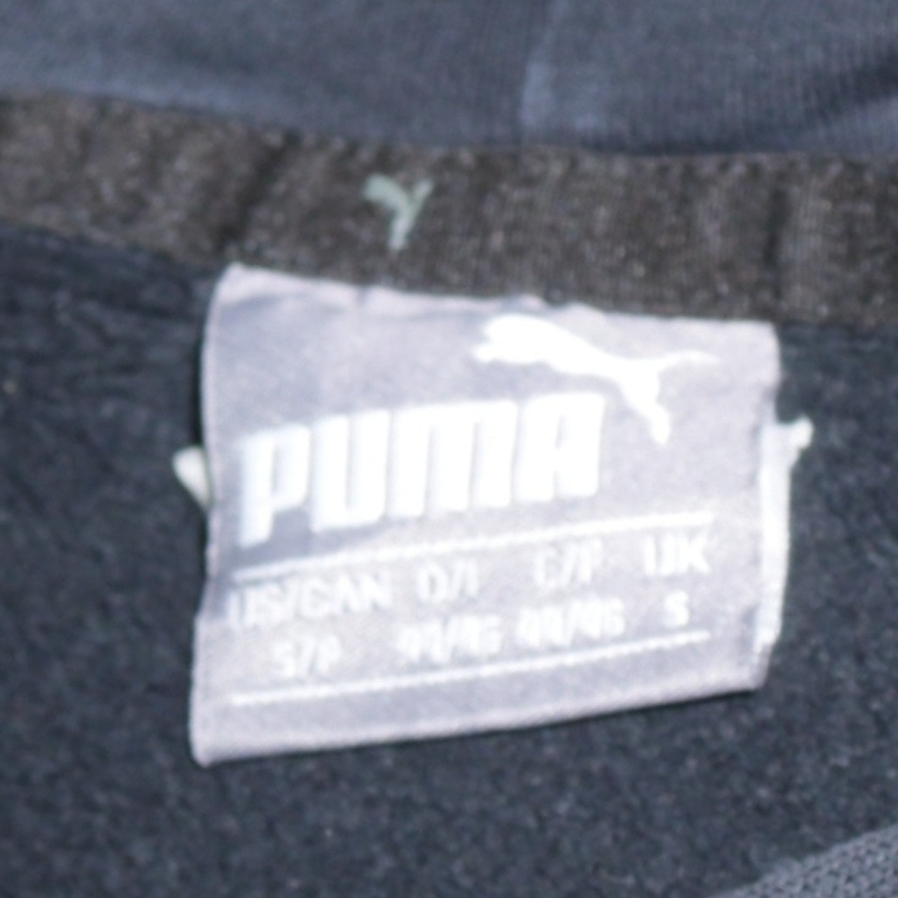 Puma Men's Black Pullover Hoodie Size S Logo Fleece Sweatshirt